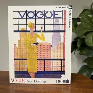 Vogue "Deco Darlings" 1000 Pc New York Puzzle Co. Complete Fashion 1928 Cover